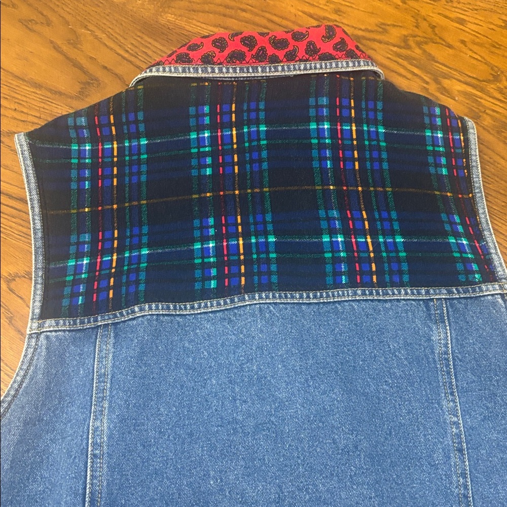 Denim Patchwork Vest - Picture 6 of 11